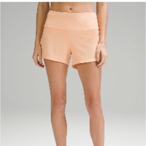 Lululemon Speed Up High Rise lined shorts 4 inch